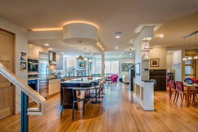 Inspiration for a contemporary kitchen remodel in Denver