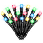 Touch Of ECO - Liteup225 Solar String Lights 225 Count For Holiday Or Party Outdoor Lights, Mul - The LITEUP225 Solar String by Touch Of ECO. These solar powered outdoor LED string lights are perfect for year round decoration. The cool blue or multi colored LED's will add light to any home or landscape without the need of long power cords or an increase to the electricity bill. The included remote solar panel is all that is needed to power the 225 lights for up to eight hours in steady or flashing light. The LITEUP225 measures over 60 feet and is perfect for your patio, umbrella, gardens, courtyards or any other place in need of energy efficient and environmental friendly lighting. Comes with a stake mound and clip.