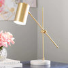 Bronze Metal 23" Task Lamp with Marble Base