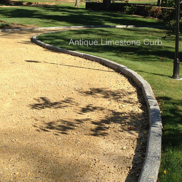 Antique Sandstone Cobble and Reclaimed Curb