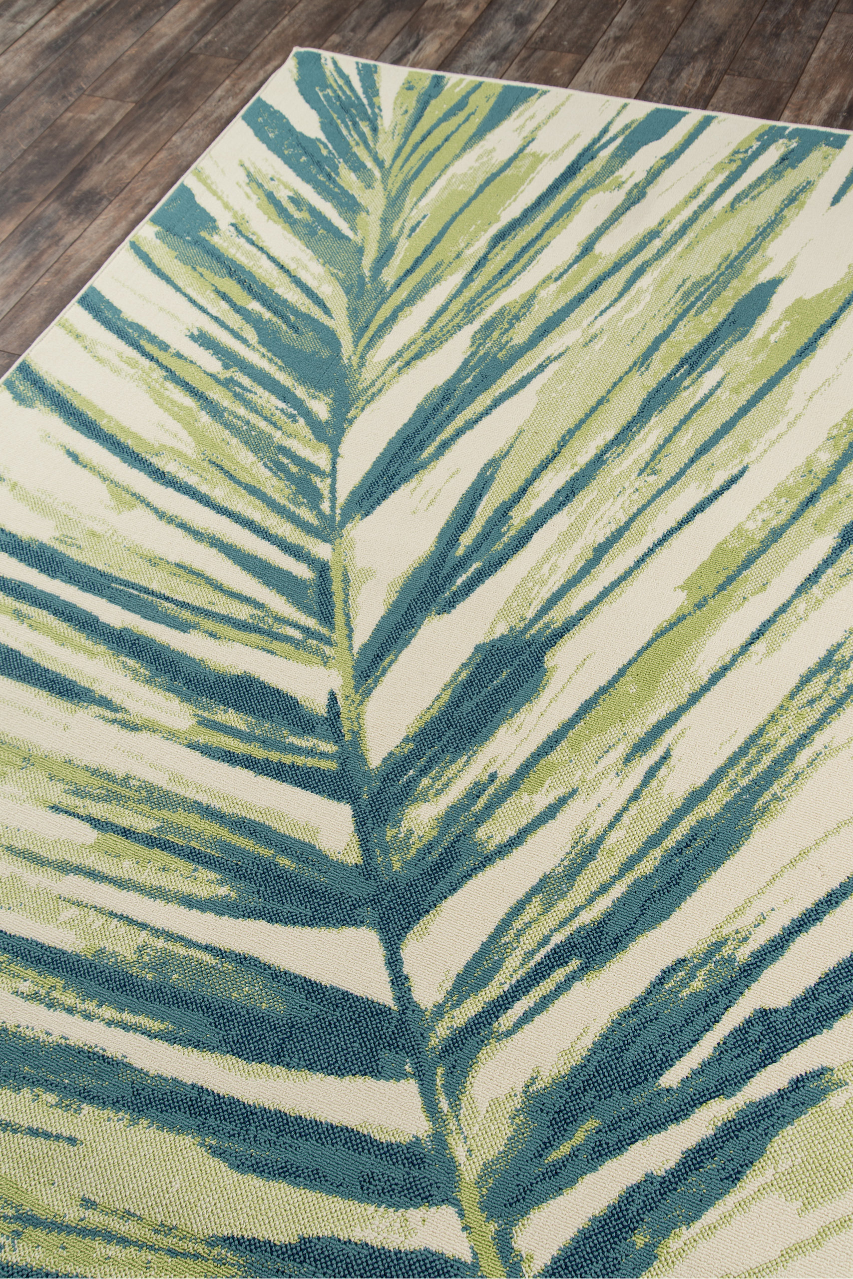 Momeni Baja Polypropylene Indoor Outdoor Rug, Green, 6'7"x9'6"