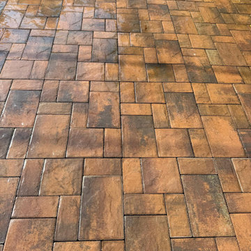 Paver Patio Restoration & Wet Look Sealer Finish