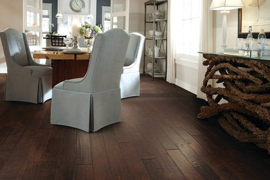 Inspiration for a timeless dining room remodel in Calgary