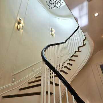 Project #131 | Three-Story Elliptical Staircase in Historic Home