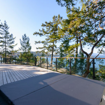 Expansive Ipe Deck with Glass Railing & Pacific Ocean Views