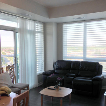 Modern Condos Blind Solutions (and drapes)