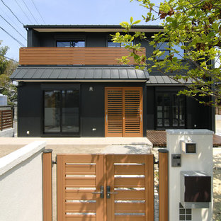 Esempio della facciata di una casa etnica