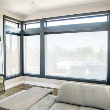 Roller Shades, Cornices and Drapery