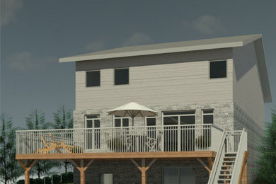 House Sun Deck with Lower Level
