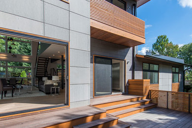 Example of a minimalist exterior home design in DC Metro