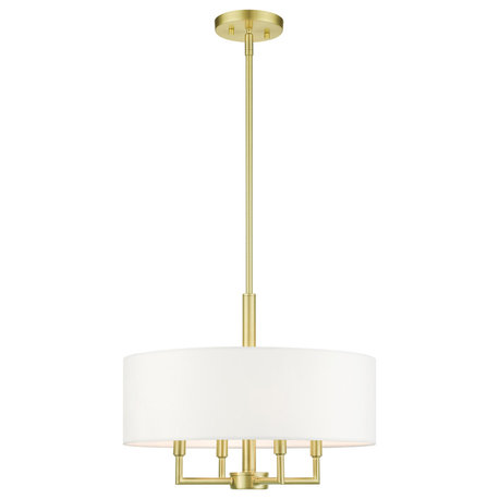 Satin Brass Timeless, Transitional, Pendant Chandelier