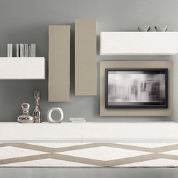 Contemporary Wall Unit VV 3916 - $2,445.00 - Entertainment Centers And Tv Stands