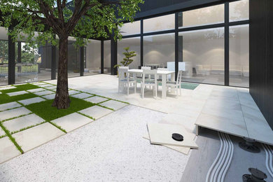 Example of a minimalist exterior home design in Miami