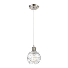 INNOVATIONS LIGHTING 516-1P-SN-G1213-6 Small Deco Swirl 1 Light Mini Pendant