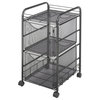 Scranton & Co Mesh File Cart with 2 File Drawers