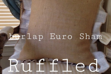 Burlap Pillow Shams