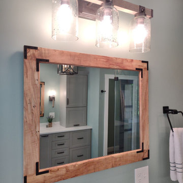 Farmhouse primary bathroom