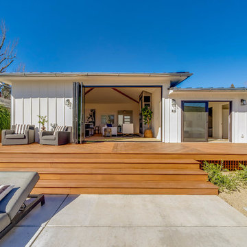Bi-Fold Patio Doors Create Open Spaces in Modern Farmhouse & Guesthouse
