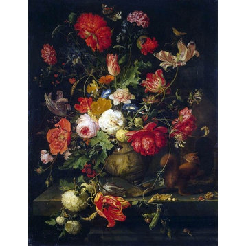 Abraham Mignon Vase of Flowers, 21"x28" Wall Decal Print