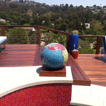 Large Mosaic Tile Garden Ball
