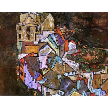 Egon Schiele Edge of Town Wall Decal
