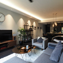 Houzz Tour: Dark Hues Anchor This Modern Industrial Apartment