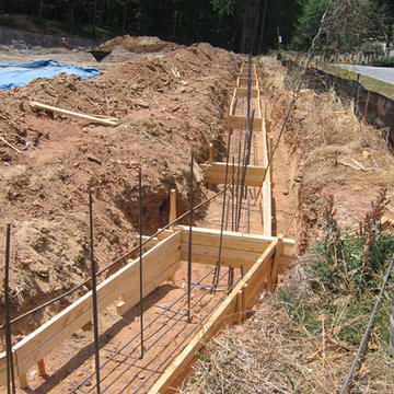 Construction Process- Freestanding 'Privacy Walls'