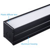 LEONLITE 4FT Linkable LED Linear Light, 40W 4600LM, Pack of 4, Black