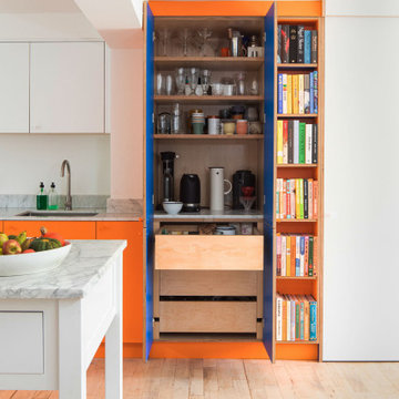 Bold Orange Kitchen