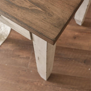 Steve Silver Bear Creek Rustic Ivory and Honey Finish Cocktail Table