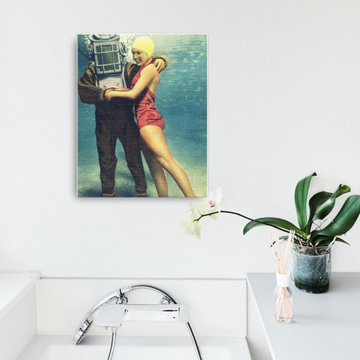 Mid Century Art on Canvas