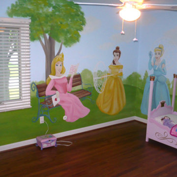 Disney Princess' Mural Michigan by ML Murals