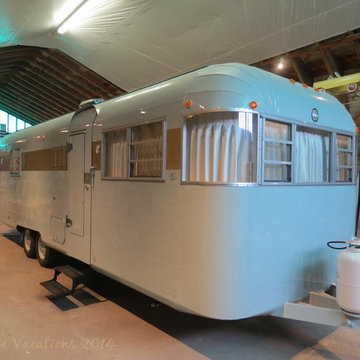Marie Antoinette style vintage trailer restoration