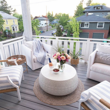 Extended Deck Over Small Privacy Patio