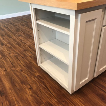 New Construction Milan, IL Koch Express Painted White Formica Amber Maple