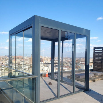 86 Washington Avenue, Brooklyn — Rooftop Pergola Sunroom with a Remote-Controlle