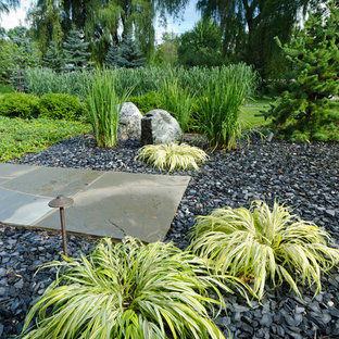 Idées déco pour un jardin avant contemporain de taille moyenne avec du gravier.