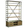 Industrial Bibliotheque Hutch With Ladder