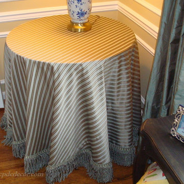 Custom Tableround with Bullion Fringe