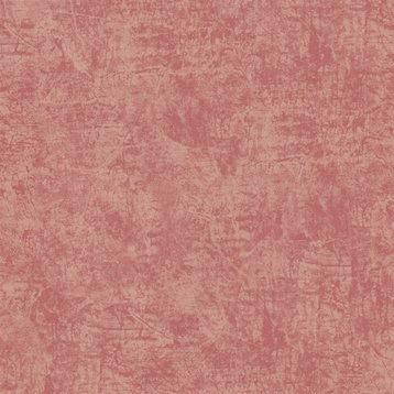 Simplistic Rustic Metallic Wallpaper, Pink, Double Roll
