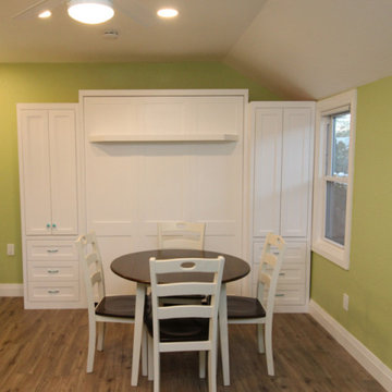 We Matched the Murphy Wall Bed with Kitchen Area to Keep the Look on Trend