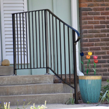 French curved exterior railing