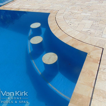 Sunken Bar Stools For The Vanilla Ice Project Season 5 Pool That Van Kirk & Sons