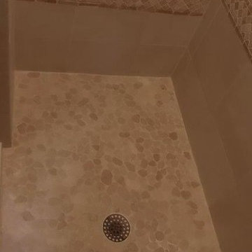 Shower floor and bench