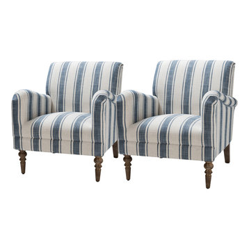 gray striped chairs