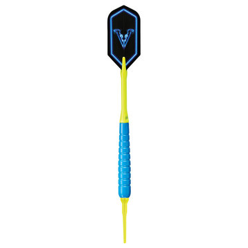 Viper V Glo 20-4301-18 Soft Tip Dart, 18Gm, Blue/Yellow