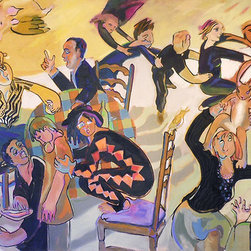 Joyce Garner "American Pie" 5 x 14' oil - Paintings