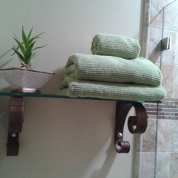 Shoreline Ornamental Iron - Bathroom Shelving - Storage And Organization