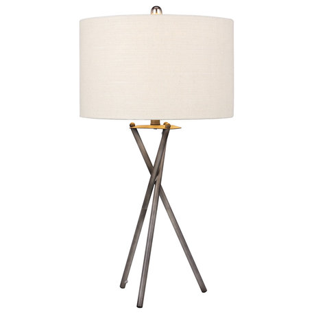 Rust Tripod Table Lamp - Rust Black