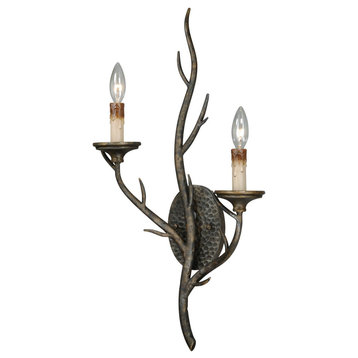 Vaxcel Monterey 13-in Wall Light Autumn Patina W0075